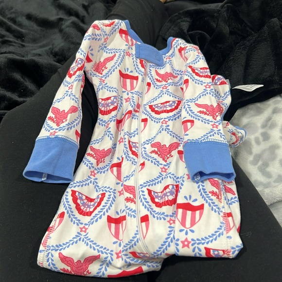Beaufort Bonnet Company American Swag Print Onesie Kids